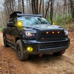 2007-2013 Toyota Tundra/ 2008-2017 Sequoia LED C-Bar Projector Headlights (Glossy Black Housing/Smoked Lens)