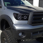 2007-2013 Toyota Tundra/ 2008-2017 Sequoia Single Halo Projector Headlights (Glossy Black Housing/Smoked Lens)