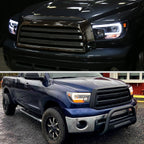 2007-2013 Toyota Tundra/ 2008-2017 Sequoia LED C-Bar Projector Headlights (Black Housing/Clear Lens)