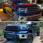 2007-2013 Toyota Tundra/ 2008-2017 Sequoia LED C-Bar Projector Headlights (Black Housing/Clear Lens)