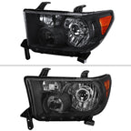 2007-2014 Toyota Tundra/Sequoia Retro Style Projector Headlights (Matte Black Housing/Clear Lens)