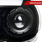 2007-2013 Toyota Tundra/ 2008-2017 Sequoia LED C-Bar Projector Headlights w/ Switchback Sequential Turn Signals (Matte Black Housing/Clear Lens)