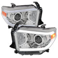 2014-2021 Toyota Tundra LED Projector Headlights (Chrome Housing/Clear Lens)