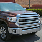 2014-2021 Toyota Tundra LED C-Bar Projector Headlights w/ Sequential Arrow Turn Signals (Chrome Housing/Clear Lens)