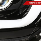 2014-2021 Toyota Tundra LED C-Bar Projector Headlights w/ Sequential Turn Signal Lights (Jet Black Housing/Clear Lens)