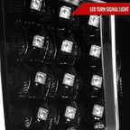 2014-2021 Toyota Tundra LED C-Bar Projector Headlights w/ LED Turn Signal Lights  (Glossy Black Housing/Clear Lens)