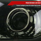 2014-2021 Toyota Tundra LED Switchback Sequential Turn Signal LED Bar Projector Headlights (Chrome Housing/Smoked Lens)