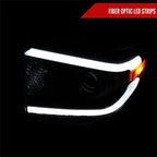 2014-2021 Toyota Tundra LED Projector Headlights (Matte Black Housing/Clear Lens)