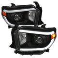 2014-2021 Toyota Tundra LED Projector Headlights (Matte Black Housing/Clear Lens)