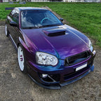 2004-2005 Subaru Impreza WRX/STI Outback Projector Headlights w/ LED Light Bar (Chrome Housing/Clear Lens)