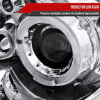 2004-2005 Subaru Impreza WRX/STI Outback Dual Halo Projector Headlights (Chrome Housing/Clear Lens)