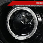 2004-2005 Subaru Impreza WRX/STI Outback Dual Halo Projector Headlights (Jet Black Housing/Clear Lens)