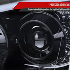 2004-2005 Subaru Impreza WRX/STI Outback Projector Headlights w/ LED Light Bar (Glossy Black Housing/Smoked Lens)