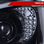 2004-2005 Subaru Impreza WRX/STI Outback Projector Headlights w/ LED Light Bar (Glossy Black Housing/Smoked Lens)