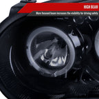 2004-2005 Subaru Impreza WRX/STI Outback Dual Halo Projector Headlights (Glossy Black Housing/Smoked Lens)
