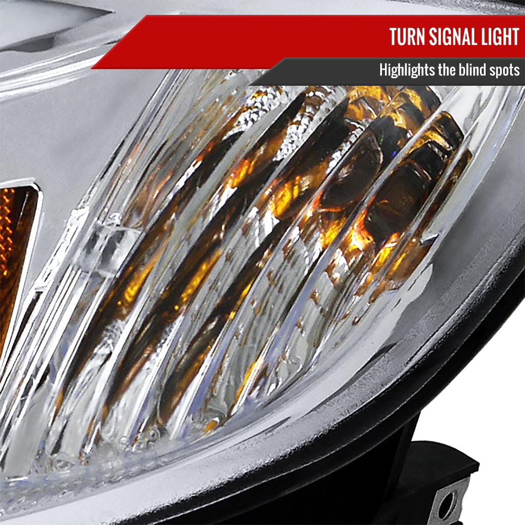 2008-2014 Subaru Impreza WRX/ 2008-2011 Outback Sport LED Bar Projector Headlights (Chrome Housing/Clear Lens)