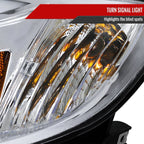 2008-2014 Subaru Impreza WRX/ 2008-2011 Outback Sport LED Bar Projector Headlights (Chrome Housing/Clear Lens)