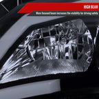 2008-2014 Subaru Impreza WRX / 2008-2011 Outback Sport LED Bar Projector Headlights (Glossy Black Housing/Smoked Lens)