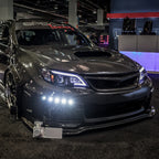 2008-2014 Subaru Impreza WRX / 2008-2011 Outback Sport LED Bar Projector Headlights (Glossy Black Housing/Smoked Lens)