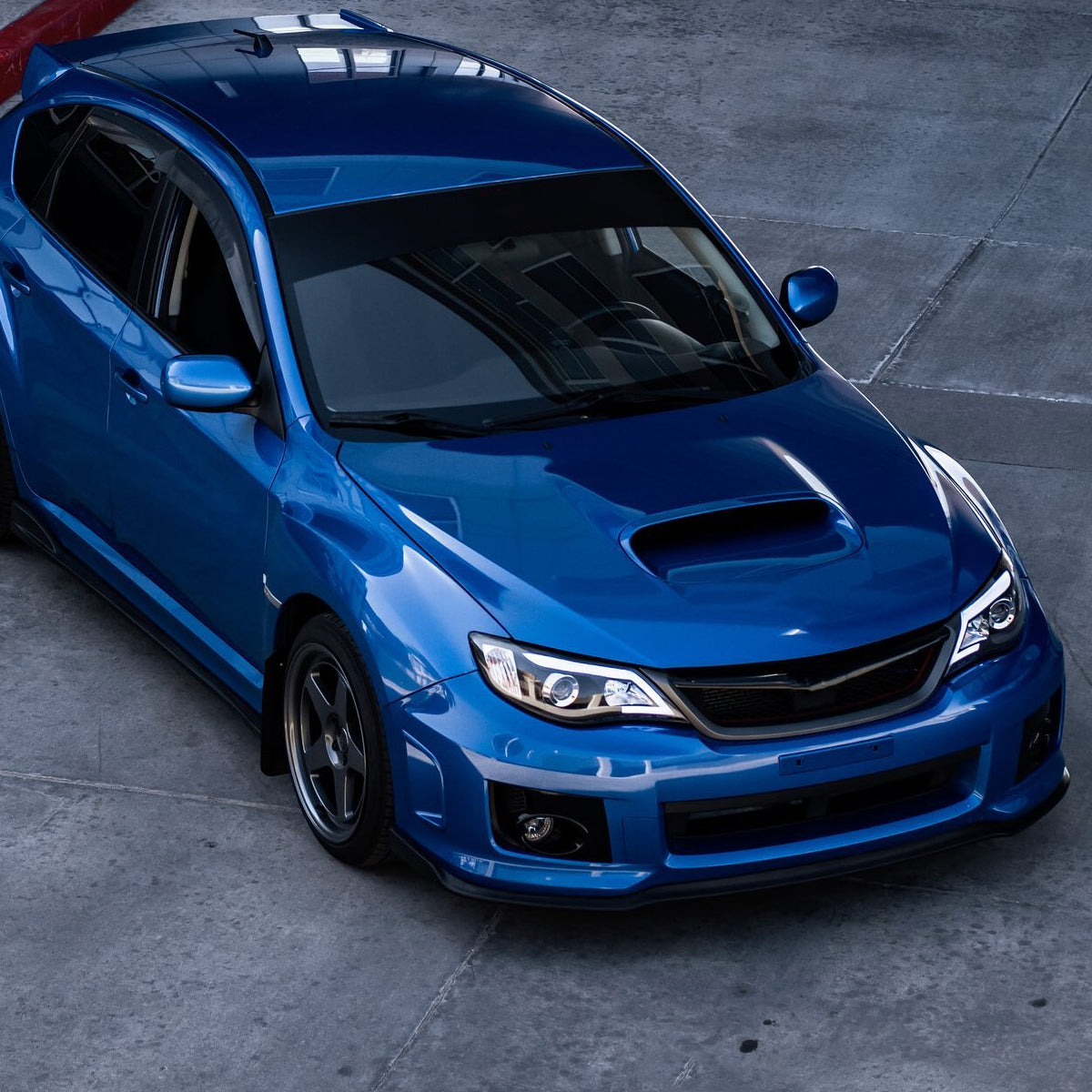 2008-2014 Subaru Impreza WRX / 2008-2011 Outback Sport LED Bar Projector Headlights (Matte Black Housing/Clear Lens)