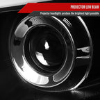 2008-2014 Subaru Impreza WRX / 2008-2011 Outback Sport LED Bar Projector Headlights (Matte Black Housing/Clear Lens)