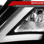 2008-2014 Subaru Impreza WRX / 2008-2011 Outback Sport LED Bar Projector Headlights (Matte Black Housing/Clear Lens)