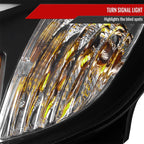 2008-2014 Subaru Impreza WRX / 2008-2011 Outback Sport LED Bar Projector Headlights (Matte Black Housing/Clear Lens)