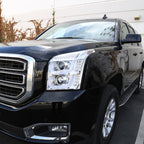 2015-2020 GMC Yukon/Yukon XL LED U-Bar Projector Headlights (Chrome Housing/Clear Lens)