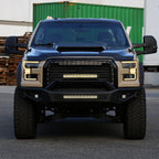 2015??‚??2017 Ford F-150 LED Bar Projector Headlights w/ Amber LED Sequential Turn Signals & Starup Animition (Black Housing / Clear Lens)