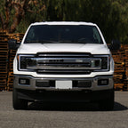 2018-2020 Ford F-150 Projector Headlights w/ Amber LED Sequential Turn Signal Lights (Matte Black Housing / Clear Lens)