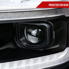 2019??‚??2024 Dodge RAM 1500 Projector Headlights w/ Amber LED Sequential Turn Signals & Startup Animation (Matte Black Housing / Clear Lens)