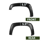 1988 - 1998 Chevrolet GMC C10 C/K 1500 Matte Black Rivet Style Fender Flares