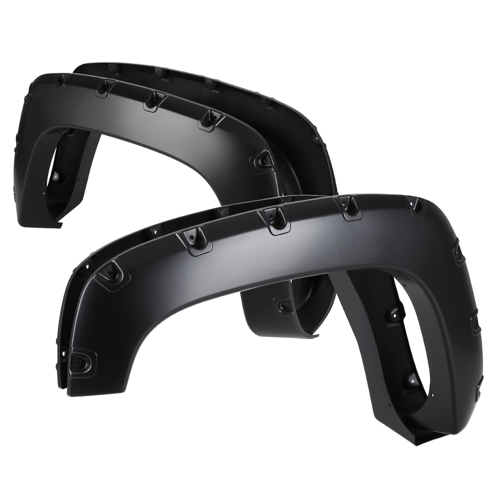 1988 - 1998 Chevrolet GMC C10 C/K 1500 Matte Black Rivet Style Fender Flares