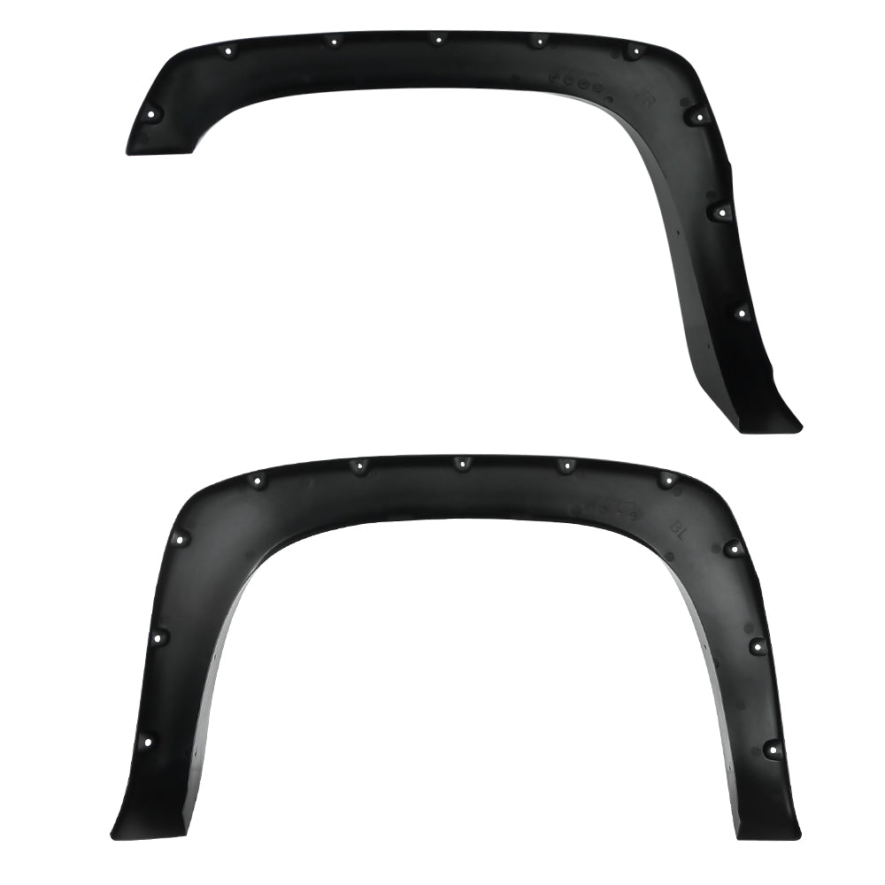 1999-2007 Chevrolet Silverado/ 1999-2006 GMC Sierra Matte Black Rivet Style Fender Flares