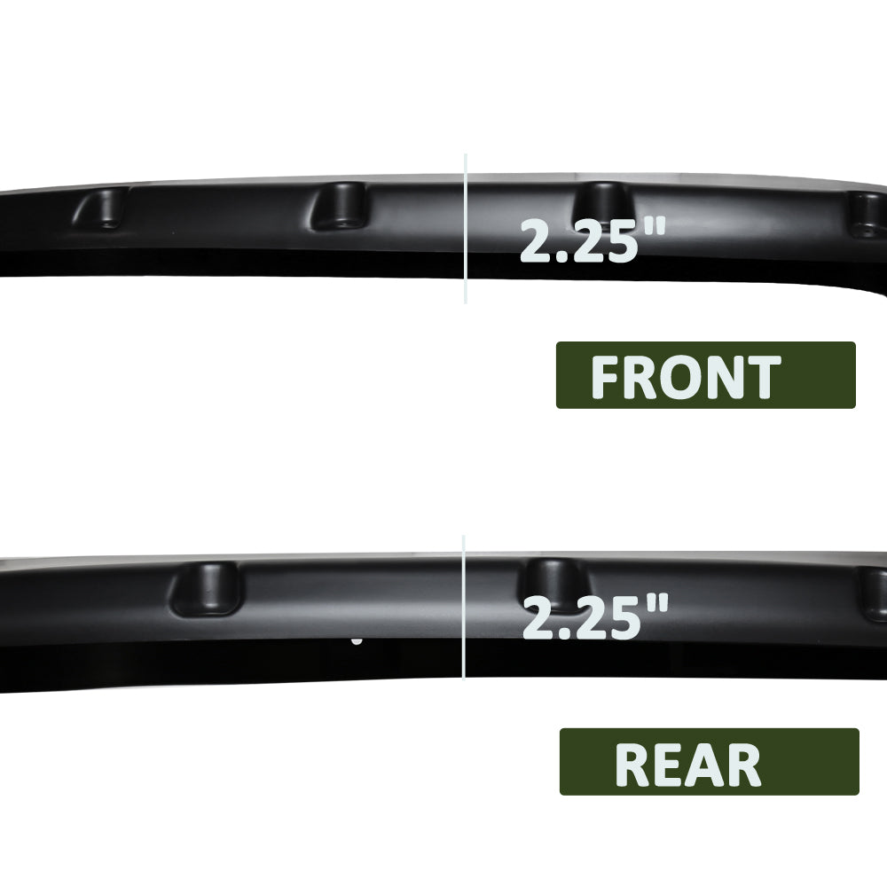 1999-2007 Chevrolet Silverado/ 1999-2006 GMC Sierra Matte Black Rivet Style Fender Flares