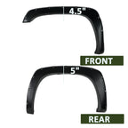 1999-2007 Chevrolet Silverado/ 1999-2006 GMC Sierra Matte Black Rivet Style Fender Flares