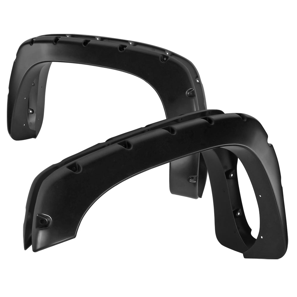 1999-2007 Chevrolet Silverado/ 1999-2006 GMC Sierra Matte Black Rivet Style Fender Flares