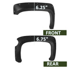 2014-2018 Chevrolet Silverado 2500/3500HD 69.3" Short Bed Matte Black Rivet Style Fender Flares