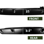 1994-2001 Dodge RAM 1500/2500/3500 Matte Black Rivet Style Fender Flares
