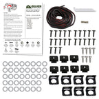 1994-2001 Dodge RAM 1500/2500/3500 Matte Black Rivet Style Fender Flares
