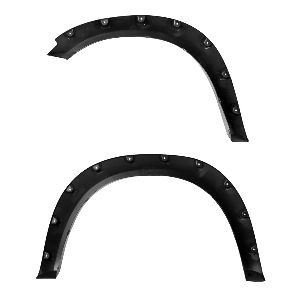 2009-2023 Dodge RAM 1500 Fleetside Matte Black Rivet Style Fender Flares