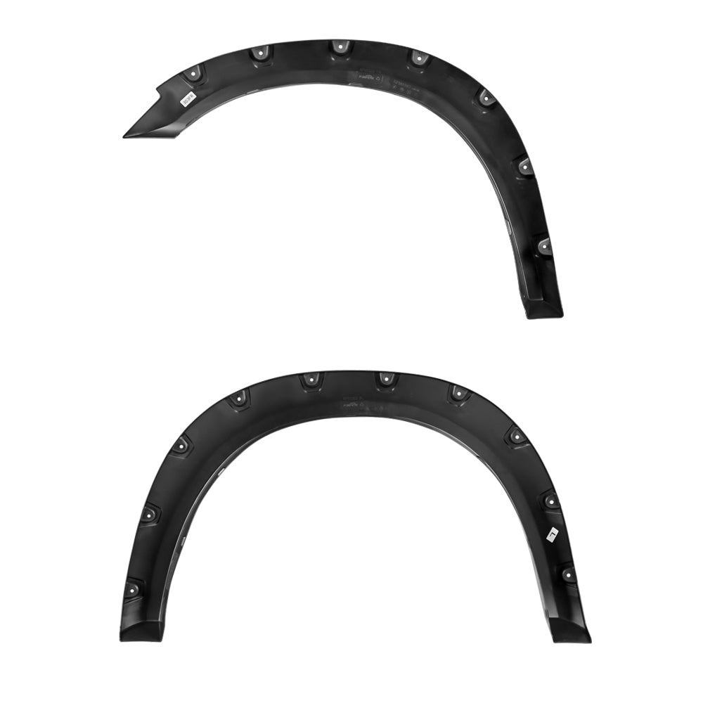 2010 - 2017 Dodge RAM 2500/3500 Matte Black Rivet Style Fender Flares