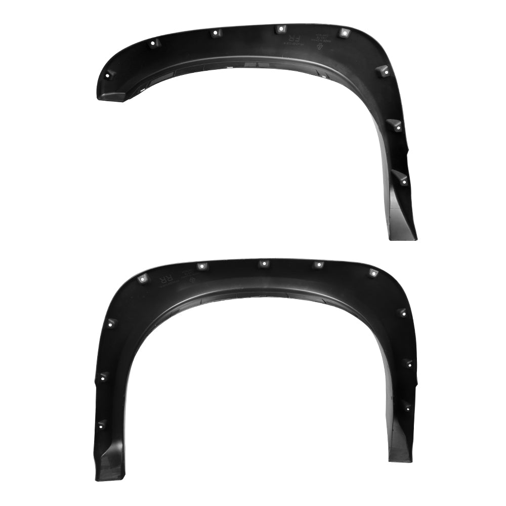 2002-2008 Dodge RAM 1500/ 2003-2009 RAM 2500 3500 Matte Black Rivet Style Fender Flares