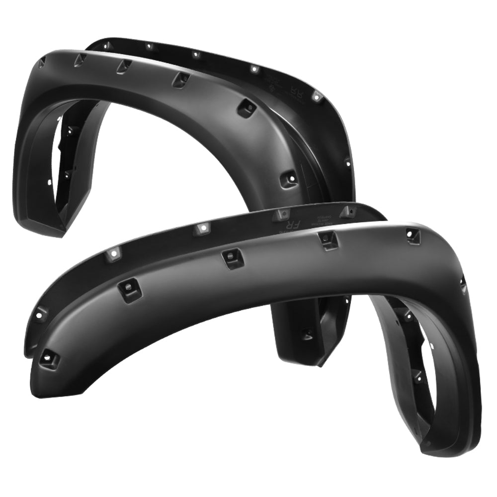 2002-2008 Dodge RAM 1500/ 2003-2009 RAM 2500 3500 Matte Black Rivet Style Fender Flares