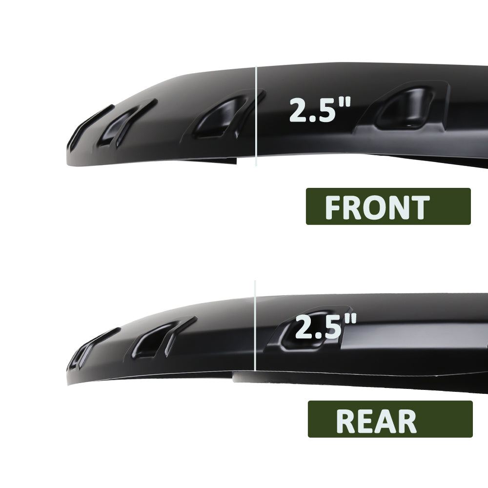 2004-2008 Ford F-150 Styleside Matte Black Rivet Style Fender Flares