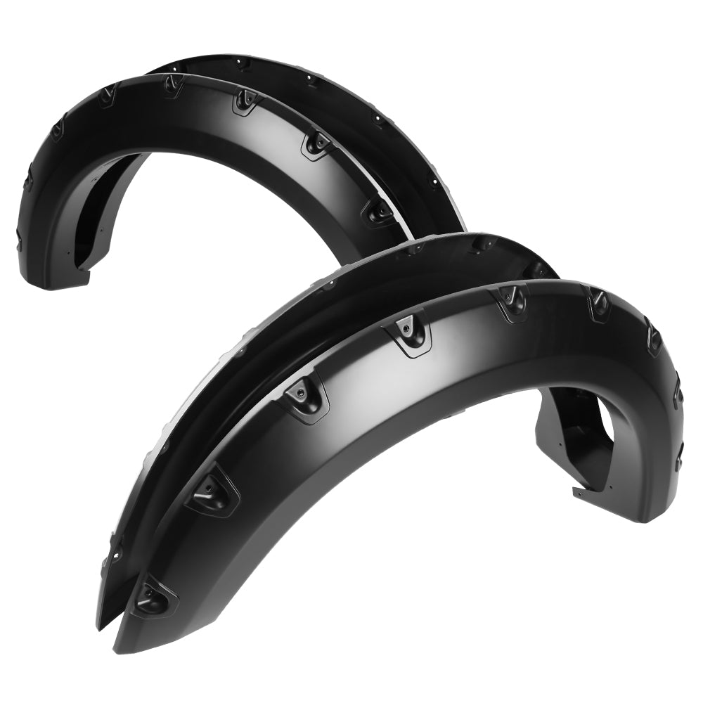 2004-2008 Ford F-150 Styleside Matte Black Rivet Style Fender Flares