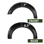 2009-2014 Ford F-150 Styleside Matte Black Rivet Style Fender Flares