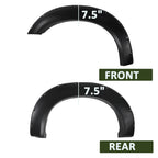 2011-2016 Ford F-250/F-350 SuperDuty Styleside Matte Black Rivet Style Fender Flares