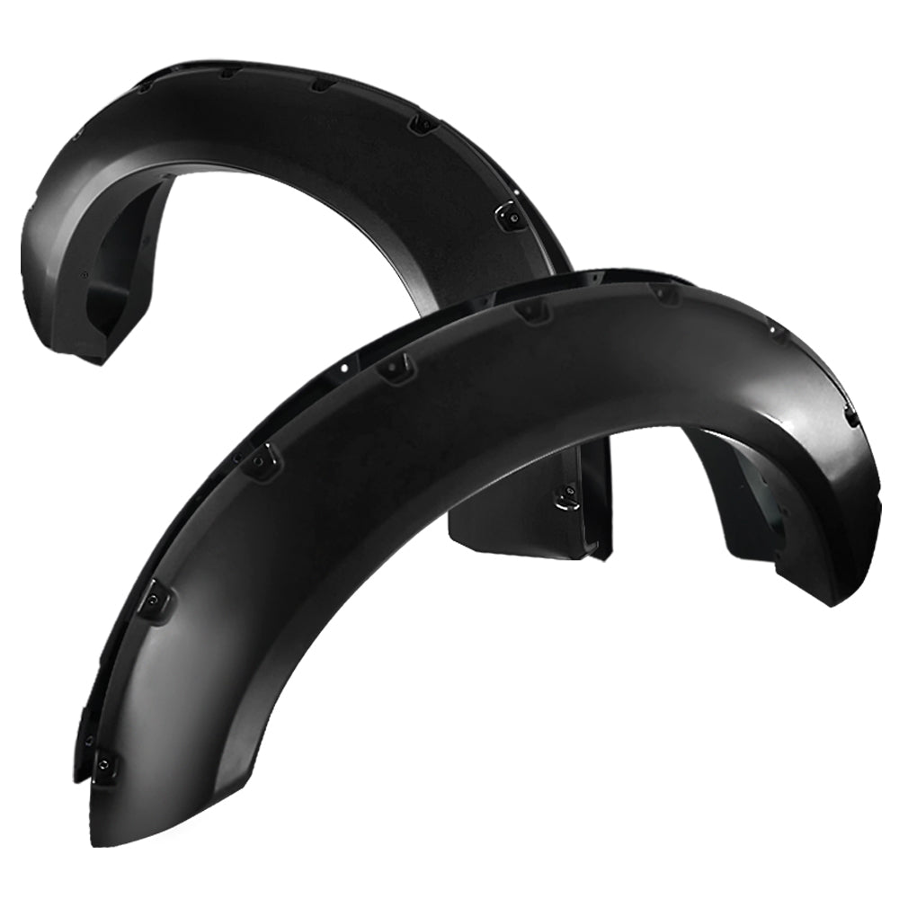 2011-2016 Ford F-250/F-350 SuperDuty Styleside Matte Black Rivet Style Fender Flares