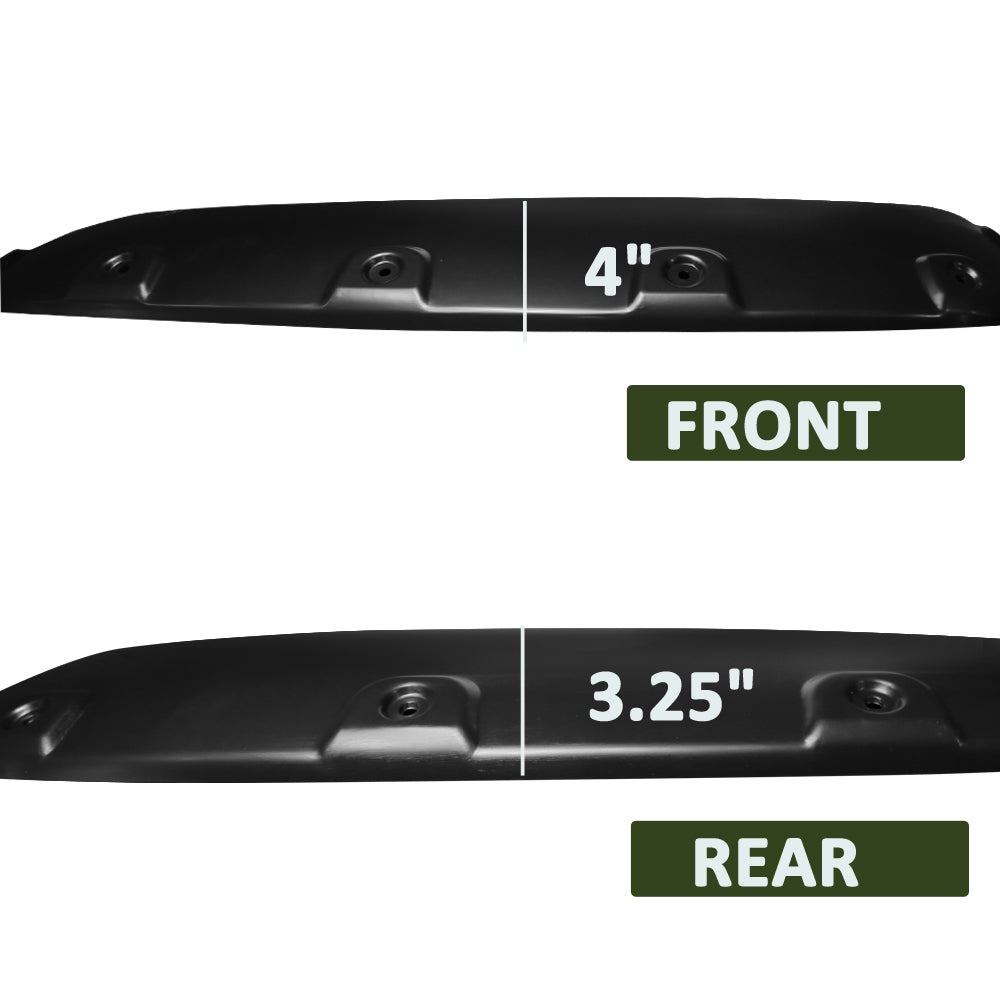 2007-2013 GMC Sierra 1500 Fleetside Matte Black Rivet Style Fender Flares